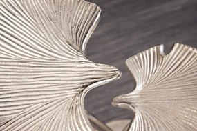 Masuta cu aspect deosebit Ginkgo leafs 56cm, argintiu