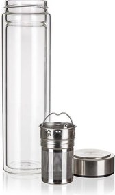 BANQUET Sticlă pentru ceai cu pereţi dubli şi sită DOBLO, 500 ml