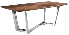 Masa dining eleganta design LUX Walnut Veneered 220x110cm