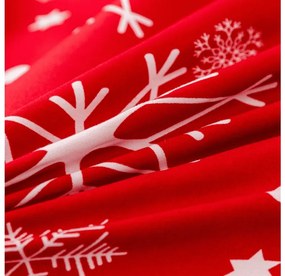 Lenjerie de pat din microfibra flanel SNOWFALL rosie Dimensiune lenjerie de pat: 70 x 90 cm | 140 x 200 cm