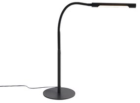 Lampă de masă de design neagră, cu LED inclus, cu dimmer tactil - Palka