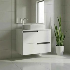 Mobilier cu blat Fluminia Bari 60 cm alb mat