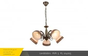 Lustra clasica 5 becuri E27 Ava KL104005 Klausen