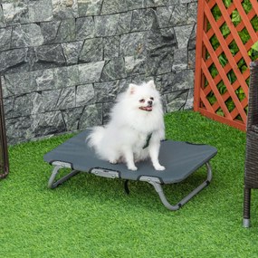 PawHut Pat Pliabil pentru Câini din Oțel și Oxford, Ușor de Curățat, Gri, 59x46x15cm | Aosom Romania