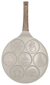 Plită pentru clătite Klausberg KB 7970, 26,5 cm, 7 compartimente, Acoperire antiaderentă, Inducție, Bej