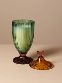 Lumanare decorativa, verde, Papillon