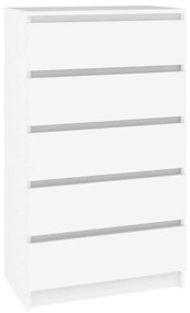 823016 vidaXL Dulap cu sertar, alb, 60x36x103 cm, lemn prelucrat