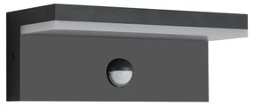 Brilagi-LED Aplica de exterior cu senzor TESSI LED/10W/230V neagră IP54