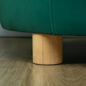 PawHut Canapea Verde Luxoasă pentru Câini, cu Spătar și Pernă Detașabilă, 65x64x37 cm | Aosom Romania