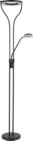 Globo 59038SD - Lampă de podea LED dimabilă EBRO 20W/230V + 4W 3000K neagră