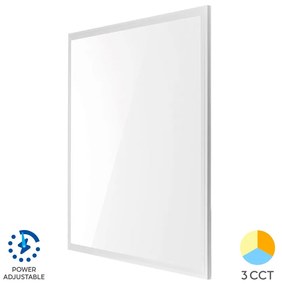 Panou LED slim incastrat, 30W-40W-48W, 105lm/W, 595x595mm, alb, 3 in 1, Braytron