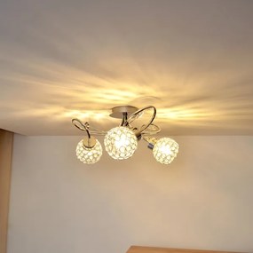 Lustră aplicată SOPHIA 3xE27/15W/230V crom lucios/transparent