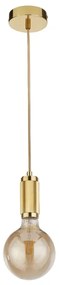 Searchlight 77651GO - Pendul pe cablu SUSPENSION 1xE27/60W/230V, auriu