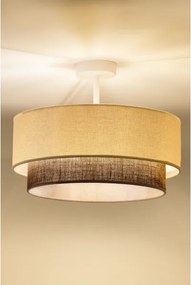 Brilagi - Plafonieră LED stil Boho, 1xE27/15W/230V, Ø 40 cm, crem/maro
