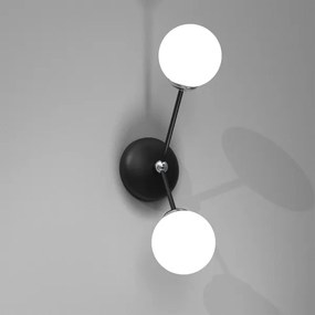 Aplică JOY 2xE14/40W/230V negru/crom lucios