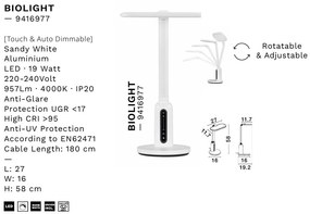 Lampa de birou LED BIOLIGHT NVL-9416977