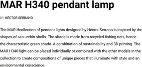 Lustra/ Pendul design decorativ MAR H34cm verde