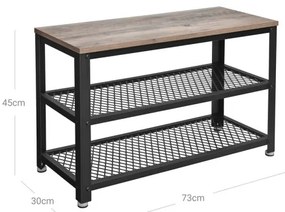 Pantofar DAVOR maro/negru