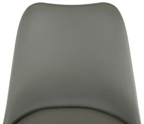 Zondo Scaun de sufragerie Samim (gri deschis + fag). 809477