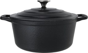 Oală fontă emailată 26 cm 4,5 L Negru mat Castard Cosy &amp; Trendy 2601655