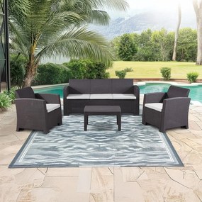 Set mobilier din ratan Avenberg IBERIA - ratan negru