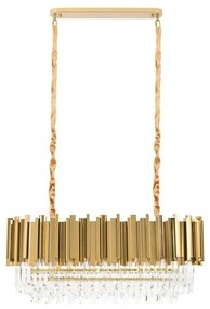 Lustra suspendata, Cristale de Sticla, Glamour Long Gold 90