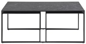 Set de măsuțe de cafea ALMA 3 buc. antracit