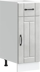 vidaXL Dulap de bucătărie „Lucca” Lemn prelucrat gri beton