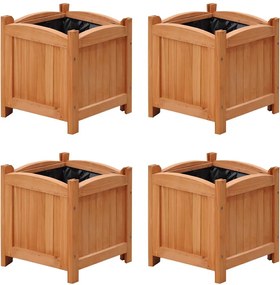 vidaXL Straturi înălțate de grădină, 4 buc., 30 x 30 x 30 cm