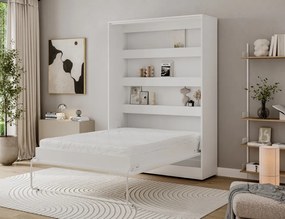 Pat rabatabil Devesto Vertical Wall 140 alb, 140x200 cm – Alb