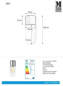 Plafonieră Markslöjd Zen Ceiling Chrome Clear
