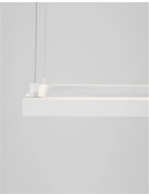 Lustra suspendata LED dimabila design modern ETERNA alb NVL-9990731