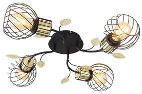 Plafoniera design modern Lally negru, alama
