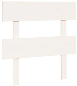 819056 vidaXL Tăblie de pat, alb, 103,5x3x81 cm, lemn masiv de pin