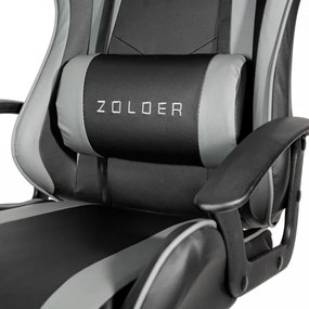 Scaun pentru jocuri video VARR Zolder negru/gri