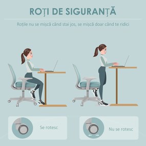 Vinsetto Scaun de Birou Ergonomic, Reglabil pe Înălțime și Respirabil, Verde | Aosom Romania