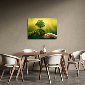 Tablou pe sticlă - Mama natura (70x50 cm)
