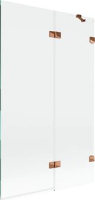 Mexen Lunar paravan de cada 2-panouri dreapta 110 x 150 cm, transparent, aur roz - 897-110-100-60-00-P