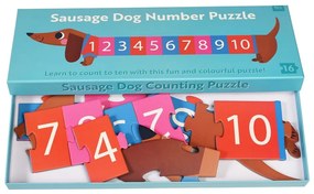 Puzzle (număr de piese 16) Sausage Dog – Rex London