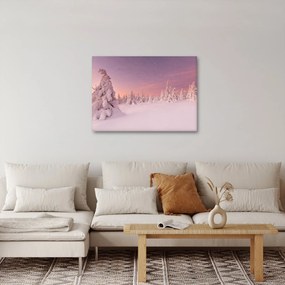 Tablou - Copaci sub așternut de zăpadă (70x50 cm)