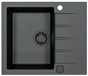 Chiuvetă de bucătărie ALVEUS 1148158 CADIT 59x50 cm negru