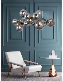 Lustră LED pe cablu Wofi 5014-1505W VILLA 15xG9/3W/230V negru