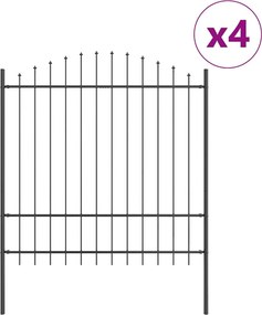 vidaXL Gard de Grădină 4 pcs Gri 170 x 215 cm