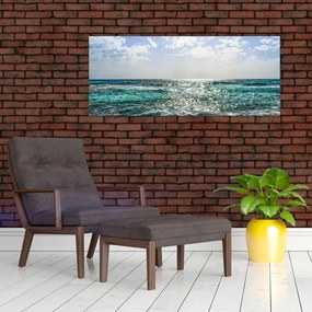 Tablou cu suprafața mării (120x50 cm)