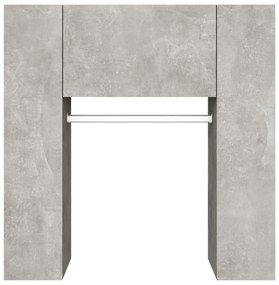 Dulap de hol, gri beton, 97,5x37x99 cm, lemn prelucrat Gri beton, 1, 1