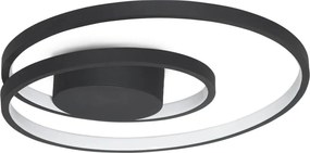 Plafoniera LED design circular OZ PL D040 ON-OFF NERO 3000K