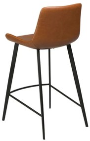 Scaun de bar din piele artificială DAN-FORM Denmark Hype, maro deschis