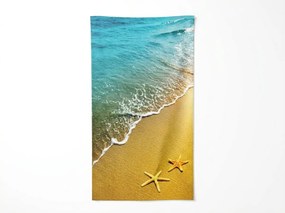 Prosop de plaja cu uscare rapida XL SOLMARE colorat 100 x 180 cm, 100% microfibra