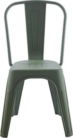 Scaun de exterior design industrial Loft verde inchis