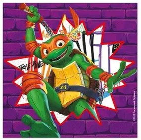 Țestoasele Ninja Purple șervețel 20 bucăți 33x33 cm FSC